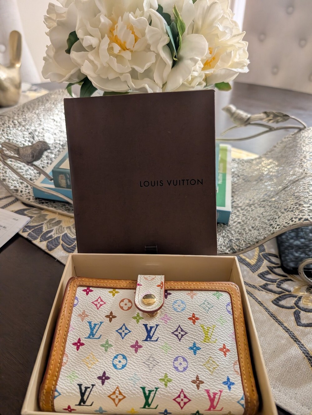 Louis Vuitton Murakami Multicolor Monogram French Wallet - Picture 4 of 17